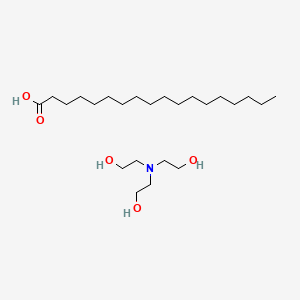 molecular formula C24H51NO5 B8758190 Trolamine stearate CAS No. 37189-41-6