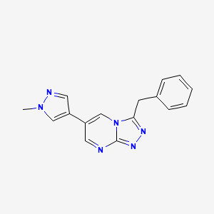 3-benzyl-6-(1-methyl-1H-pyrazol-4-yl)-[1,2,4]triazolo[4,3-a]pyrimidine