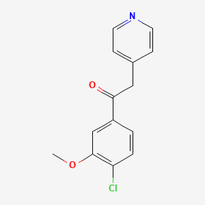 1-(4-Chloro-3-methoxy-phenyl)-2-pyridin-4-yl-ethanone