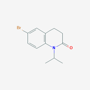 molecular formula C12H14BrNO B8758254 6-Bromo-1-isopropyl-3,4-dihydroquinolin-2(1H)-one 