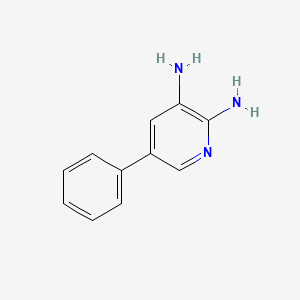 molecular formula C11H11N3 B8758261 2,3-Diamino-5-phenylpyridine 
