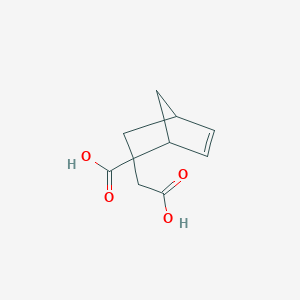 molecular formula C10H12O4 B8758332 2-(Carboxymethyl)bicyclo[2.2.1]hept-5-ene-2-carboxylic acid CAS No. 51318-98-0
