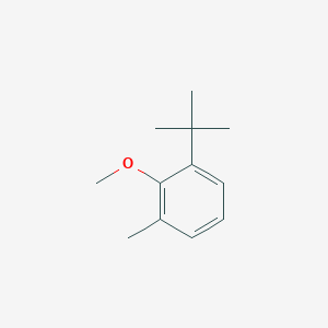molecular formula C12H18O B8758344 Benzene, 1-(1,1-dimethylethyl)-2-methoxy-3-methyl- CAS No. 60772-80-7