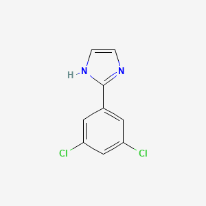 molecular formula C9H6Cl2N2 B8758346 2-(3,5-dichlorophenyl)-1H-imidazole 