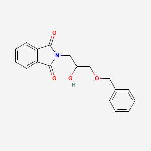 molecular formula C18H17NO4 B8758385 2-[3-(benzyloxy)-2-hydroxypropyl]-1H-isoindole-1,3(2H)-dione CAS No. 90503-16-5