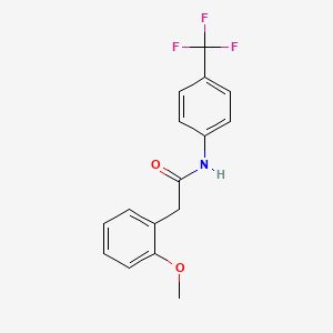 molecular formula C16H14F3NO2 B8758417 N-[4-(trifluoromethyl)phenyl]-2-(2-methoxyphenyl)acetamide 