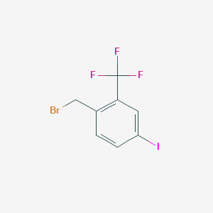 molecular formula C8H5BrF3I B8758470 4-Iodo-2-(trifluoromethyl)benzyl bromide CAS No. 1253188-93-0