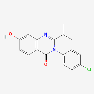 3-(4-Chlorophenyl)-7-hydroxy-2-isopropylquinazolin-4(3H)-one