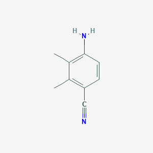 molecular formula C9H10N2 B8758532 4-Amino-2,3-dimethylbenzonitrile 