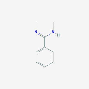 molecular formula C9H12N2 B8758543 Benzenecarboximidamide, n,n'-dimethyl- CAS No. 29019-38-3