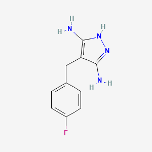 4-(4-fluorobenzyl)-1H-pyrazole-3,5-diamine