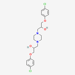 N,N'-bis[3-(4-chlorophenoxy)-2-hydroxypropyl]piperazine