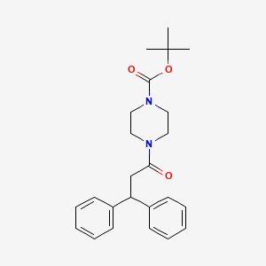molecular formula C24H30N2O3 B8758710 Tert-butyl 4-(3,3-diphenylpropanoyl)piperazine-1-carboxylate 