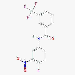N-(4-fluoro-3-nitrophenyl)-3-(trifluoromethyl)benzamide