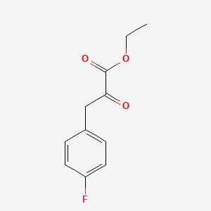 molecular formula C11H11FO3 B8758734 Ethyl 3-(4-fluorophenyl)-2-oxopropanoate 