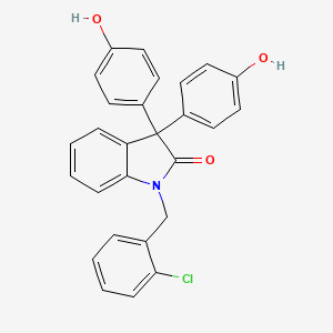 1-(2-chlorobenzyl)-3,3-bis(4-hydroxyphenyl)-1,3-dihydro-2H-indol-2-one