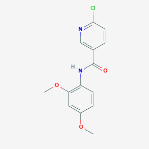 molecular formula C14H13ClN2O3 B8758751 6-Chloro-n-(2,4-dimethoxyphenyl)nicotinamide CAS No. 224817-07-6