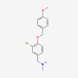 (4-(4-methoxybenzyloxy)-3-bromophenyl)-N-methylmethanamine