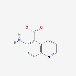 molecular formula C11H10N2O2 B8758782 Methyl 6-aminoquinoline-5-carboxylate CAS No. 681246-33-3