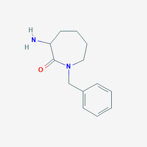 molecular formula C13H18N2O B8758801 (S)-3-amino-1-benzylazepan-2-one 