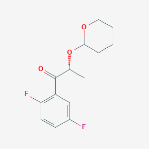(2R)-1-(2,5-Difluorophenyl)-2-((tetrahydro-2H-pyran-2-yl)oxy)propan-1-one