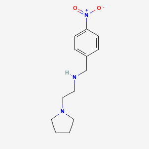 molecular formula C13H19N3O2 B8758888 N-[(4-nitrophenyl)methyl]-2-pyrrolidin-1-ylethanamine CAS No. 572881-25-5