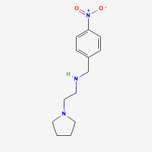 N-[(4-Nitrophenyl)methyl]-2-(pyrrolidin-1-yl)ethan-1-amine