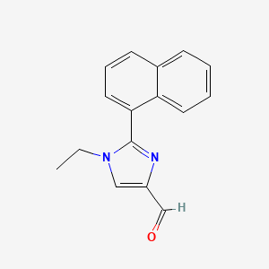 molecular formula C16H14N2O B8758910 1-Ethyl-2-(naphthalen-1-yl)-1H-imidazole-4-carbaldehyde CAS No. 906477-09-6