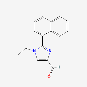 molecular formula C16H14N2O B8758910 1-Ethyl-2-naphthalen-1-YL-1H-imidazole-4-carbaldehyde CAS No. 906477-09-6