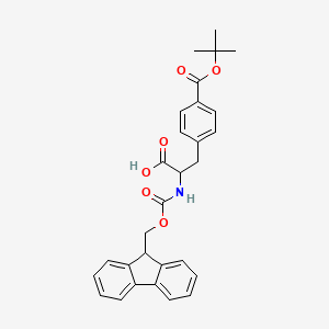 2-((((9H-Fluoren-9-yl)methoxy)carbonyl)amino)-3-(4-(tert-butoxycarbonyl)phenyl)propanoic acid
