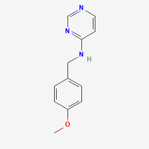 molecular formula C12H13N3O B8759009 N-(4-methoxybenzyl)pyrimidin-4-amine CAS No. 90042-91-4