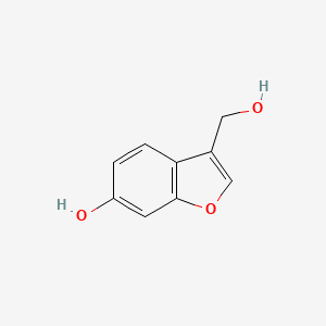 molecular formula C9H8O3 B8759058 3-(Hydroxymethyl)benzofuran-6-ol 