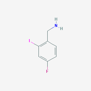 (4-Fluoro-2-iodophenyl)methanamine