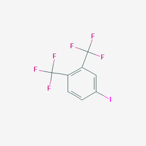 molecular formula C8H3F6I B8759074 4-Iodo-1,2-bis(trifluoromethyl)benzene 