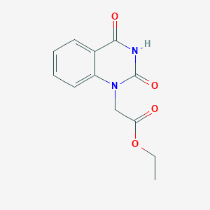 molecular formula C12H12N2O4 B8759093 Ethyl 2-(2,4-dioxo-3,4-dihydroquinazolin-1(2H)-yl)acetate 