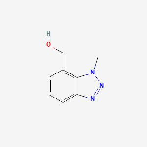 molecular formula C8H9N3O B8759101 (1-Methyl-1H-benzo[d][1,2,3]triazol-7-yl)methanol 