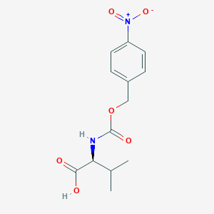 molecular formula C13H16N2O6 B8759117 L-Valine, N-[[(4-nitrophenyl)methoxy]carbonyl]- CAS No. 51979-87-4
