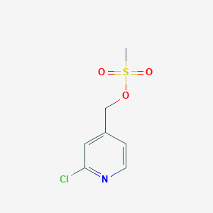 molecular formula C7H8ClNO3S B8759123 (2-Chloropyridin-4-yl)methyl methanesulfonate CAS No. 680569-47-5