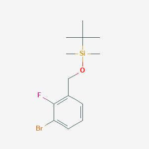 molecular formula C13H20BrFOSi B8759152 ((3-Bromo-2-fluorobenzyl)oxy)(tert-butyl)dimethylsilane 