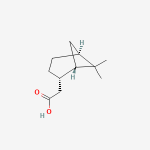 molecular formula C11H18O2 B8759182 2-((1S,2S,5S)-6,6-Dimethylbicyclo[3.1.1]heptan-2-yl)acetic acid 