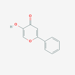 molecular formula C11H8O3 B8759187 5-hydroxy-2-phenyl-4H-pyran-4-one 