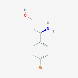 molecular formula C9H12BrNO B087592 (r)-3-氨基-3-(4-溴苯基)丙醇 CAS No. 1213037-93-4