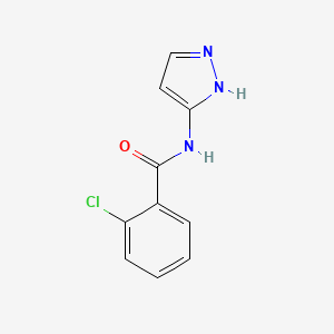 molecular formula C10H8ClN3O B8759202 2-chloro-N-1H-pyrazol-3-ylbenzamide 