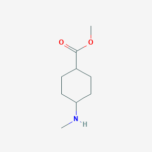 molecular formula C9H17NO2 B8759211 Rel-methyl (1r,4r)-4-(methylamino)cyclohexane-1-carboxylate 