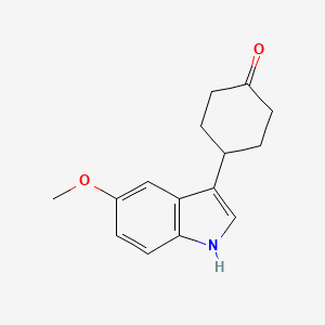 molecular formula C15H17NO2 B8759219 4-(5-Methoxy-1H-indol-3-YL)cyclohexanone CAS No. 185383-65-7