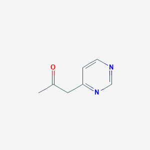 molecular formula C7H8N2O B8759227 1-(Pyrimidin-4-yl)propan-2-one 