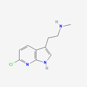 1H-Pyrrolo[2,3-b]pyridine-3-ethanamine, 6-chloro-N-methyl-
