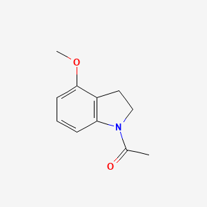 molecular formula C11H13NO2 B8759298 1-(4-Methoxyindolin-1-yl)ethanone 
