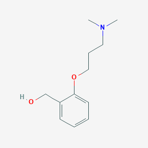 molecular formula C12H19NO2 B087594 {2-[3-(Dimethylamino)propoxy]phenyl}methanol CAS No. 14573-97-8