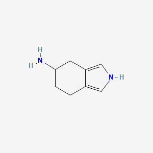 molecular formula C8H12N2 B8759422 4,5,6,7-tetrahydro-2H-isoindol-5-amine 